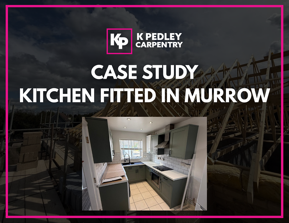 Case Study Kitchen fitted in Murrow K Pedley Carpentry