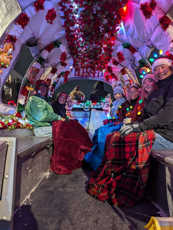 Christmas Wagon Inside