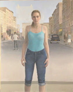 Model with Street Scene