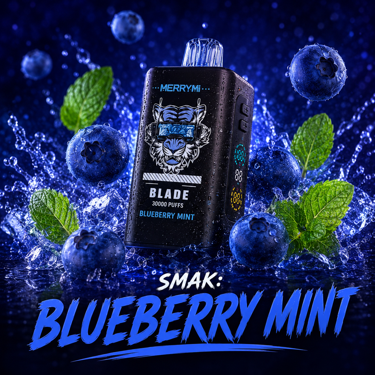 MERRYMI - BLADE - 30K - SMAK : BLUEBERRY MINT