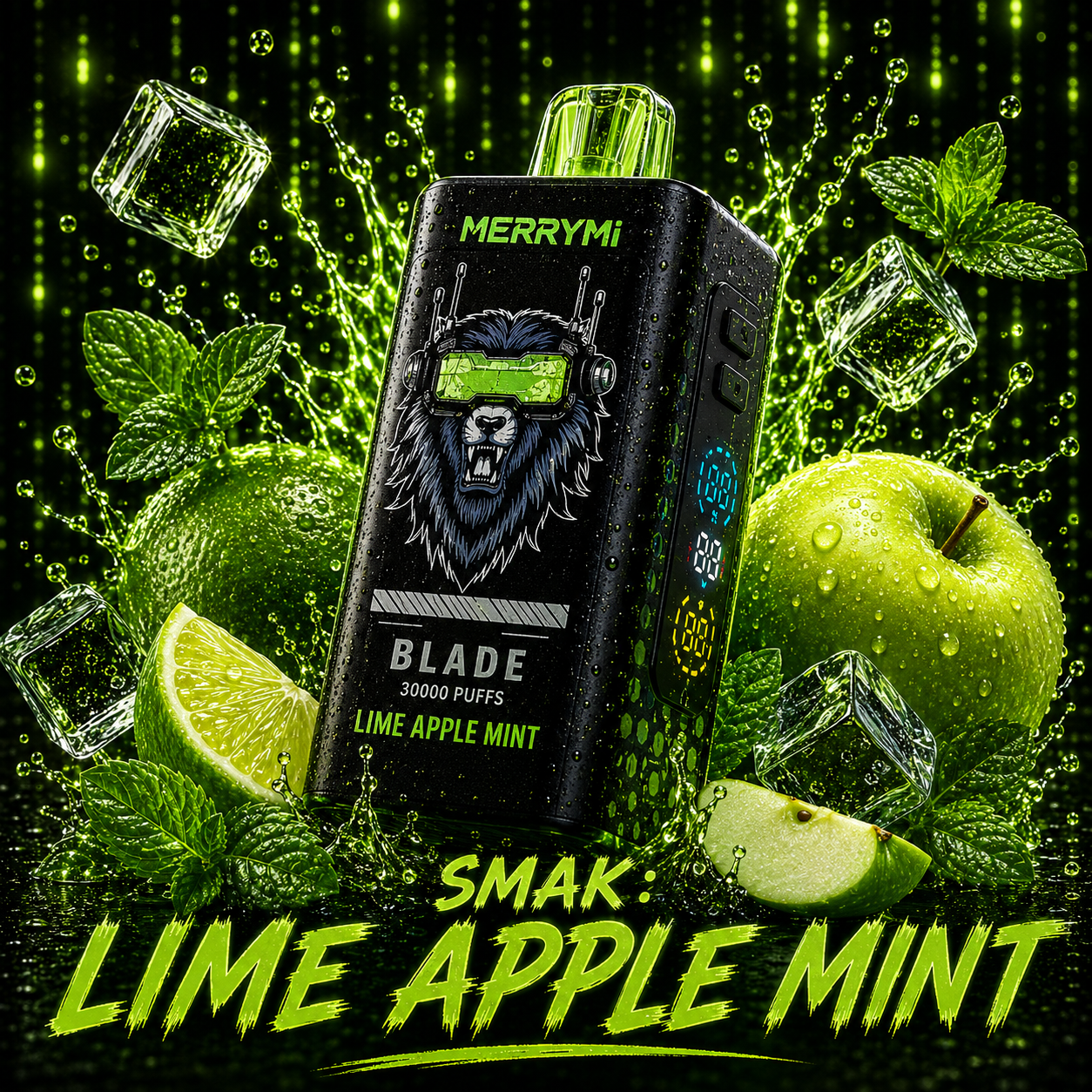 MERRYMI - BLADE - 30K - SMAK : LIME APPLE MINT