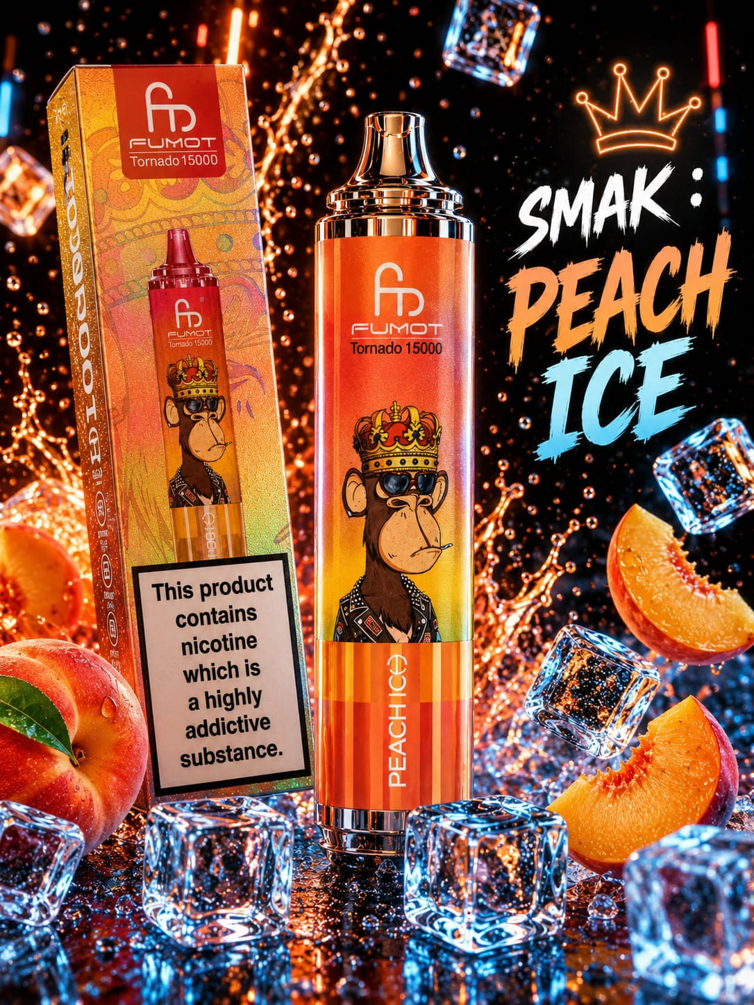 FOMUD - TORNADO - 15K - SMAK : PEACH ICE