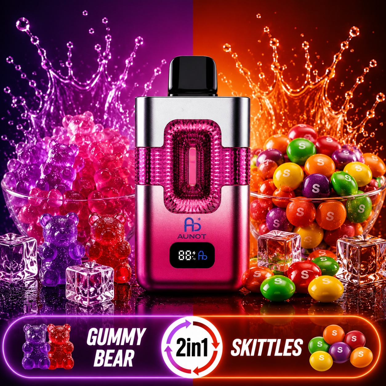FUMOT - ECO 2IN1 - 50K - SMAK : GUMMY BEAR / SKITTLES