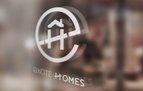 Excite Homes window signage