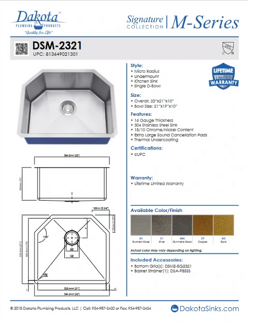 Thumbnail: Single Bowl Sink Description