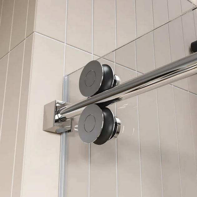 Thumbnail: DV-1SD058BG (50"-60"W x 76"H Brushed Gold Frame less Shower Door) 7