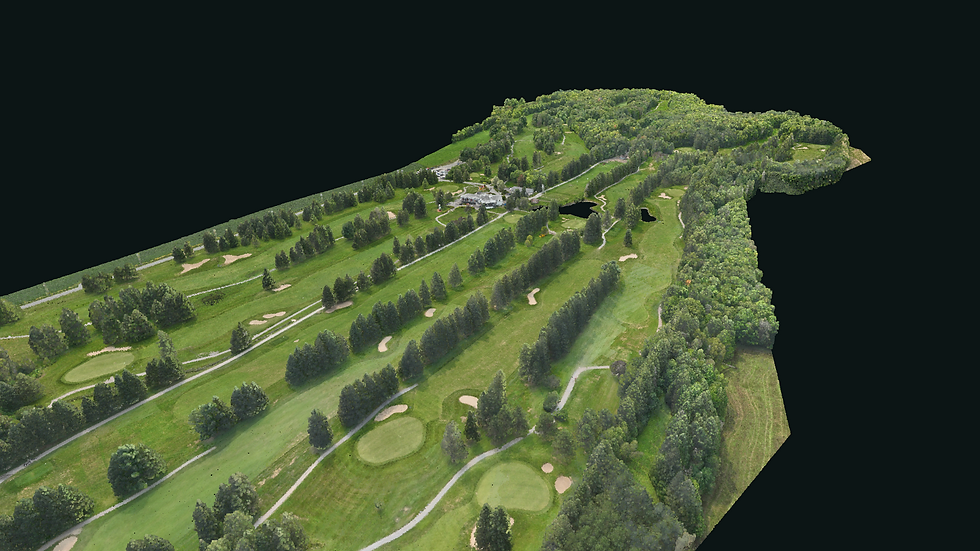 Scan 3D d'un terrain de golf
