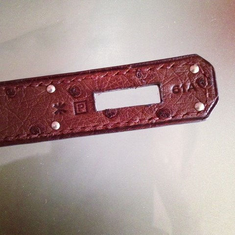 Thumbnail: Hermès Birkin Bag 30 Ostrich Chocolate PHW