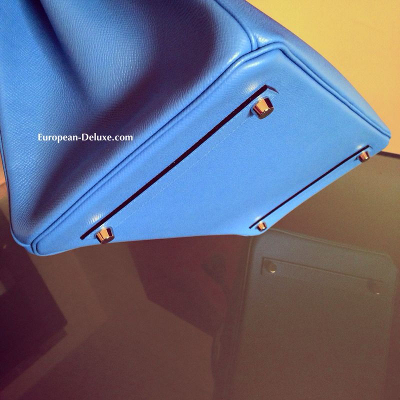 Thumbnail: Hermès Birkin bag 35 . Epsom . Bleu Paradis . PHW