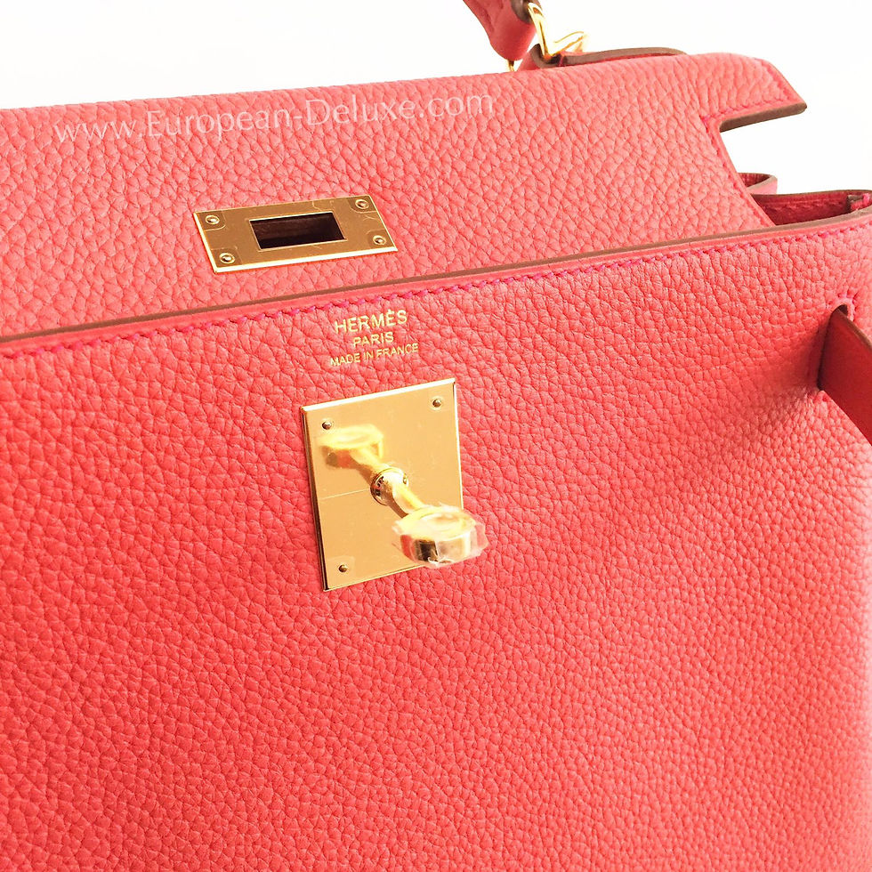Thumbnail: Hermès Kelly 28 . Tourillon Clemence leather