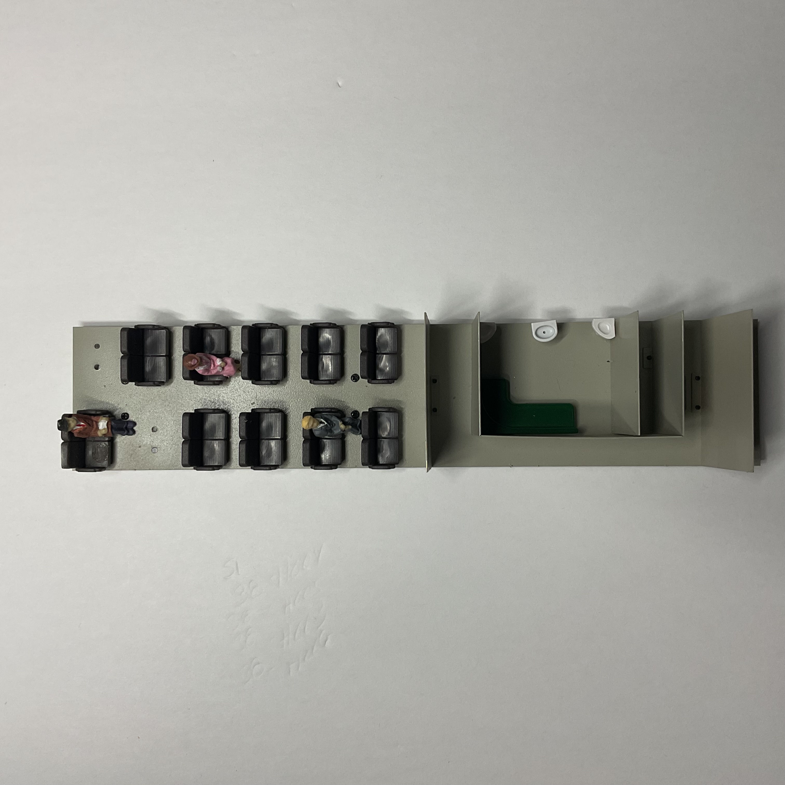 GGD Pass. Car, Interior Floor section, Style 2, 260mm Long, Missing Seats