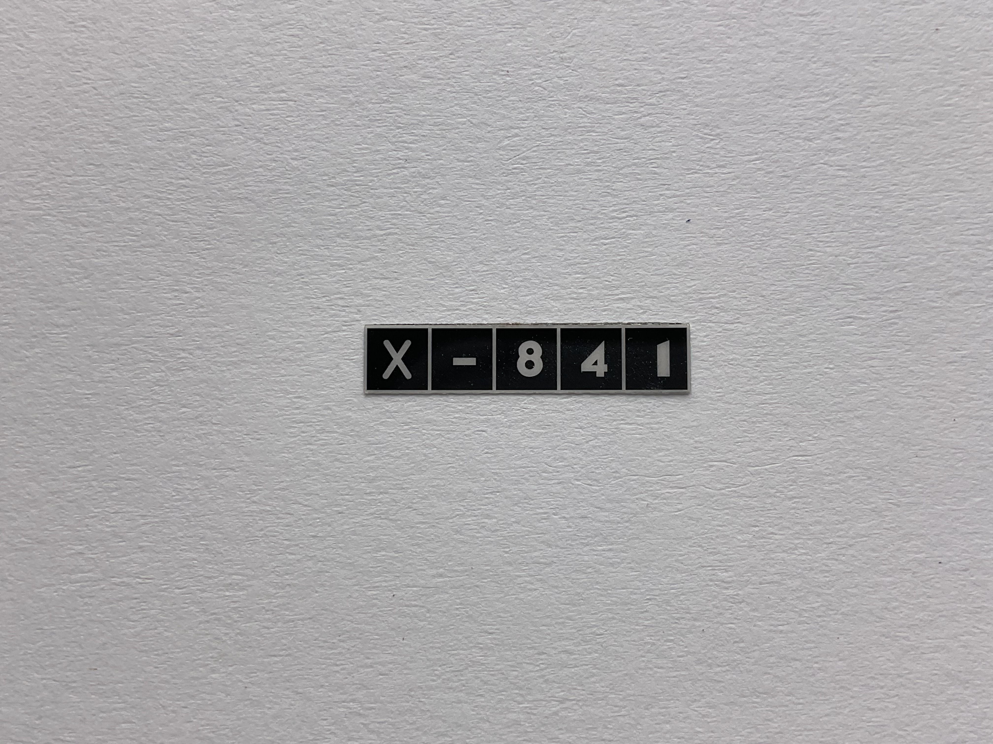 FEF Number Board, X-841