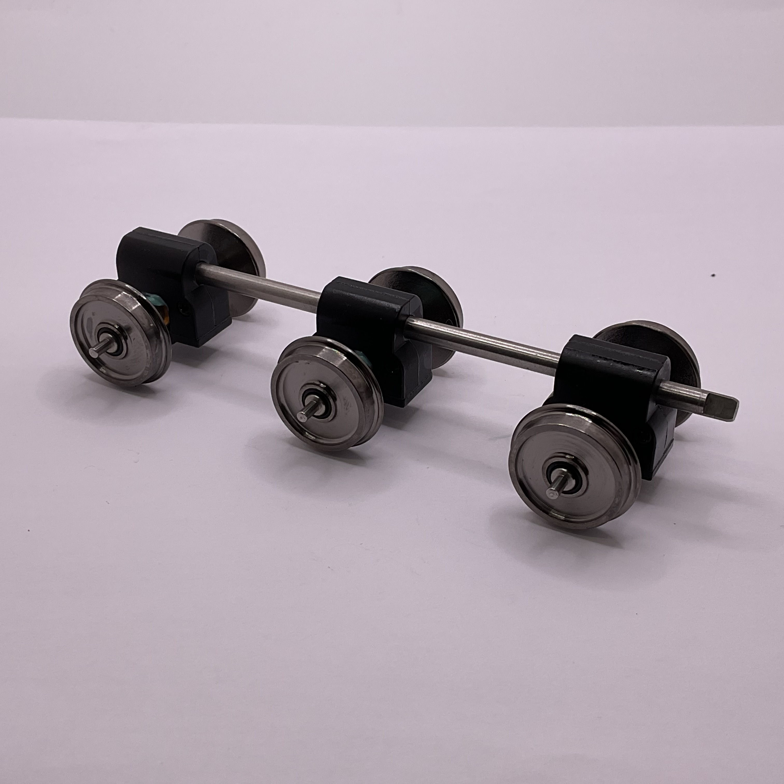 E8-9 Gear Axle Set, w/ Gear Box, w/ Worm Shaft, Black