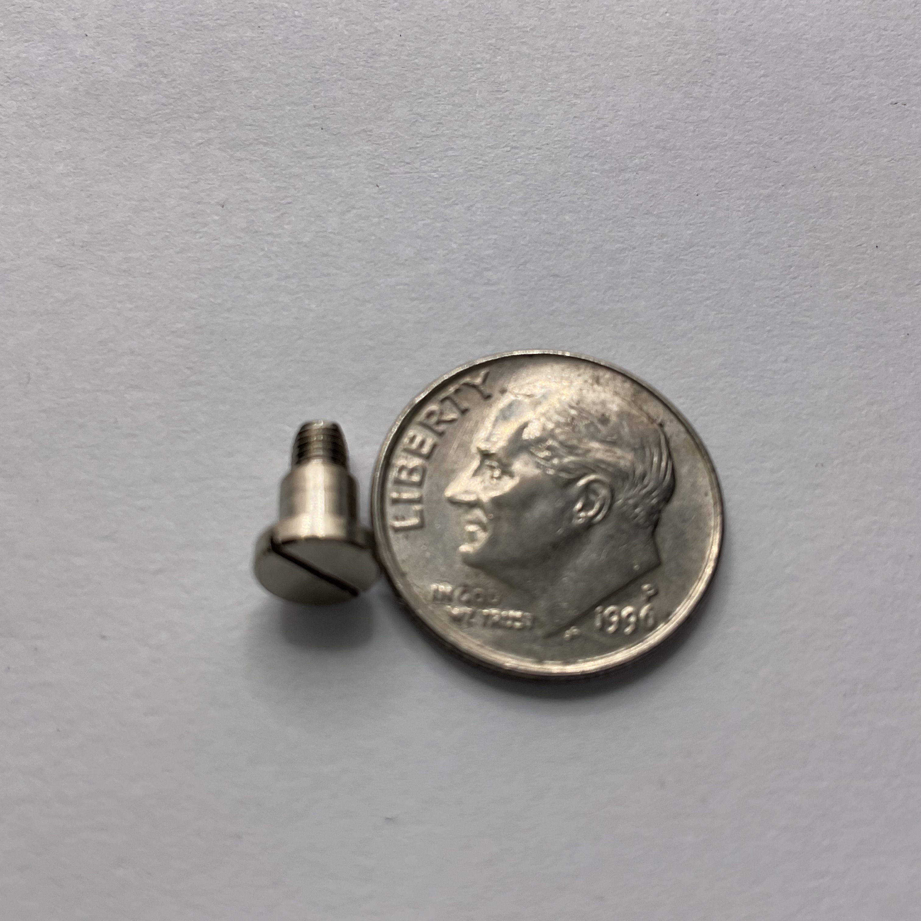 Z-Class Flathead Shoulder Screw, Nickel- M3 x 0.5 x 8.90mmL (3.80mm Shoulder)