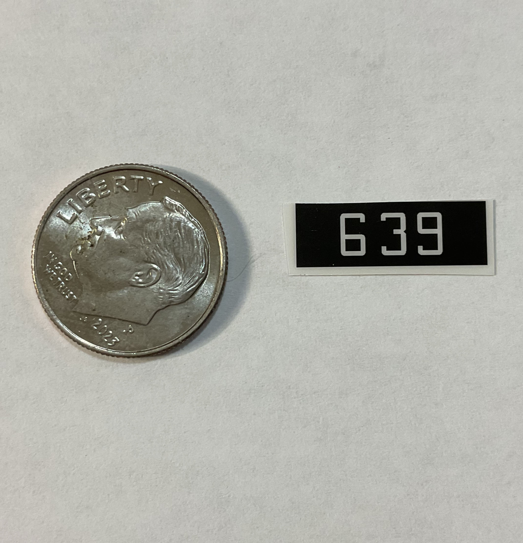 F7 Number Board, 639