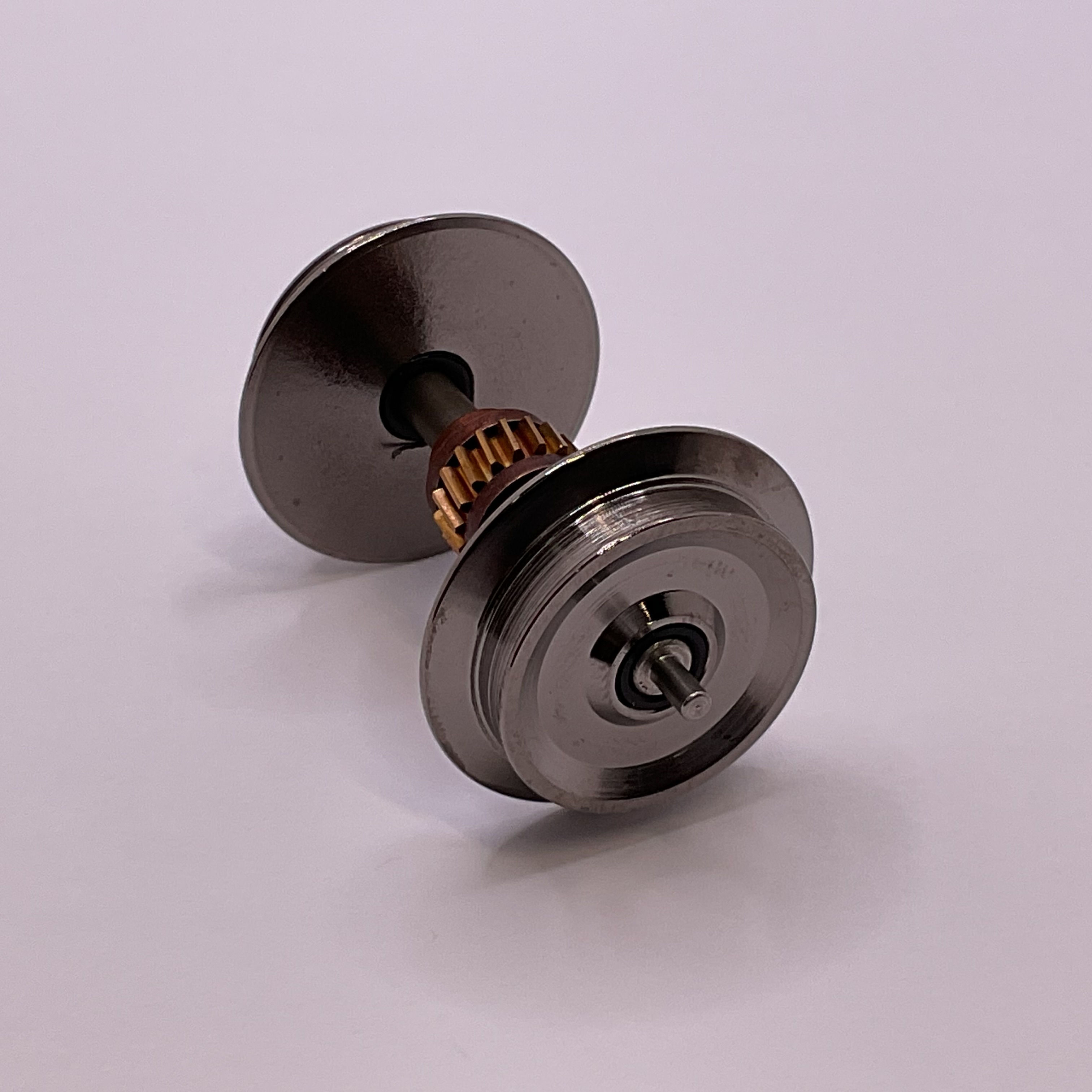 PA/PB Wheel Set, w/ Flange, w/Gear, w/Tire Groove, 3 Rail