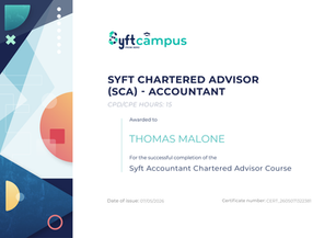 Our Principal Achieves Syft Chartered Advisor Certification