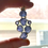 Thumbnail: "Divine Healing Light" Tanzanite & Amethyst Sterling Silver Necklace