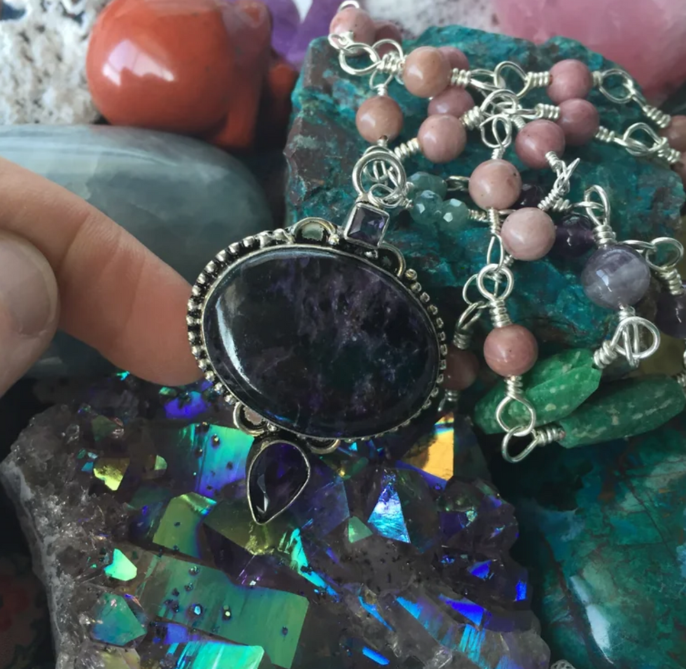 Thumbnail: ***"Attracting Love, Joy & Peace // Aligning with Higher Self" Talisman Necklace