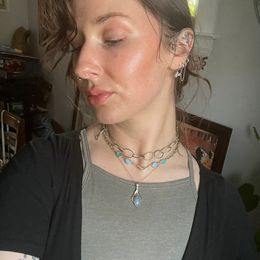 Thumbnail: Aquamarine Sterling Silver Necklace