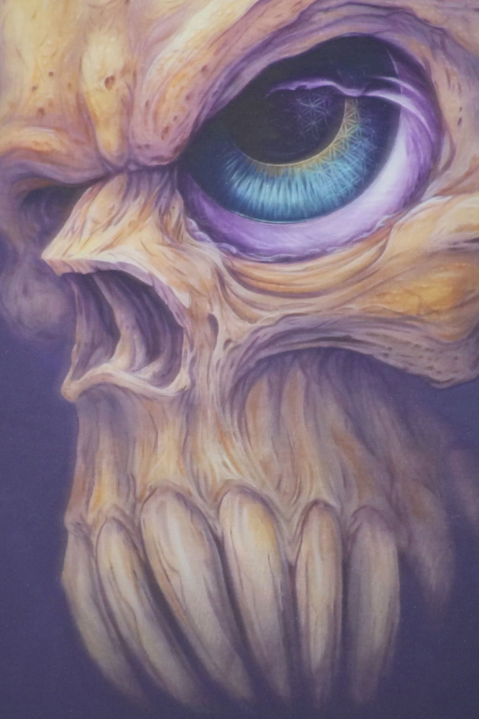 Thumbnail: Winged Skull with Geometric Eye