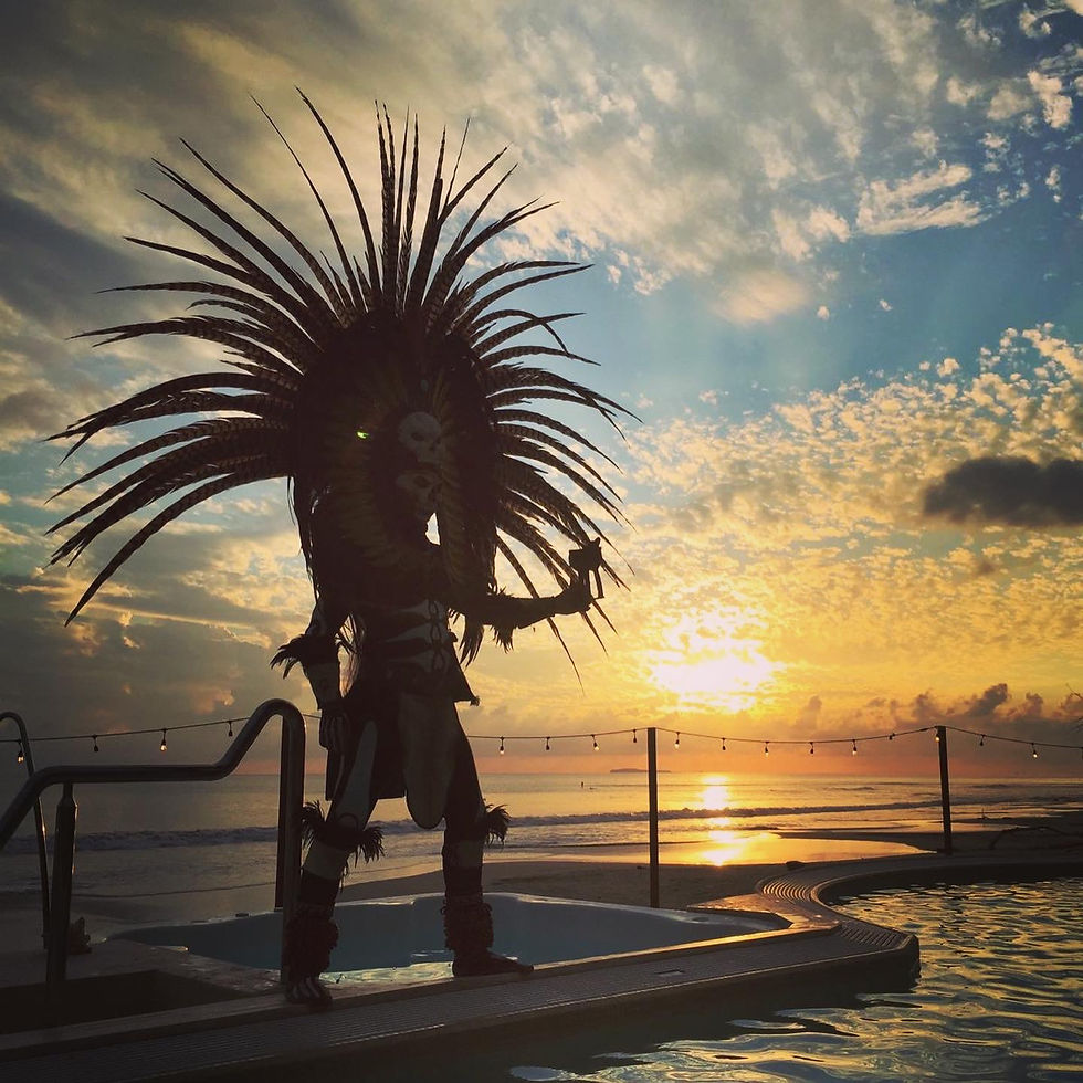 Prehispanic Ritual Sunset