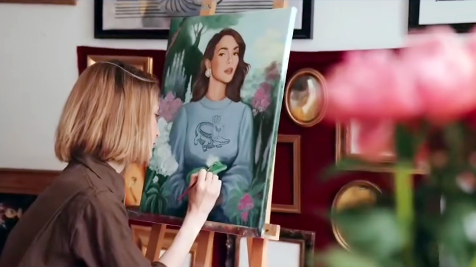 Portrait à l'huile - Lacoste x Netflix