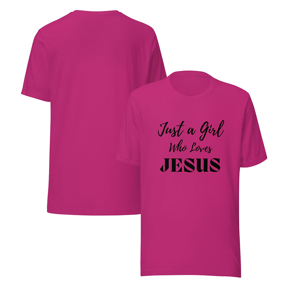 Thumbnail: Just a Girl Who Loves Jesus T-Shirt