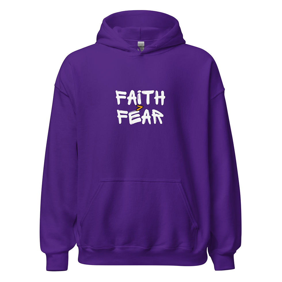 Thumbnail: Faith Greater Than Fear Hoodie