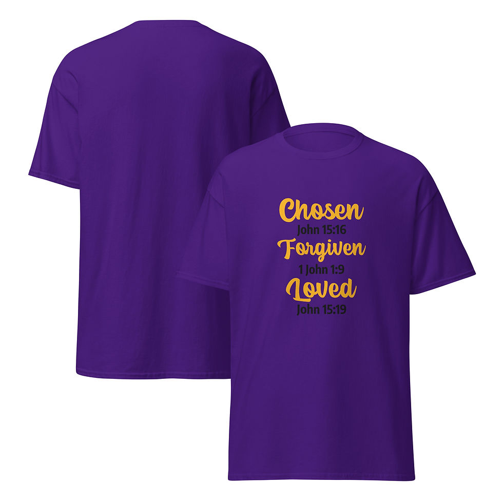Chosen Forgiven Loved Tee