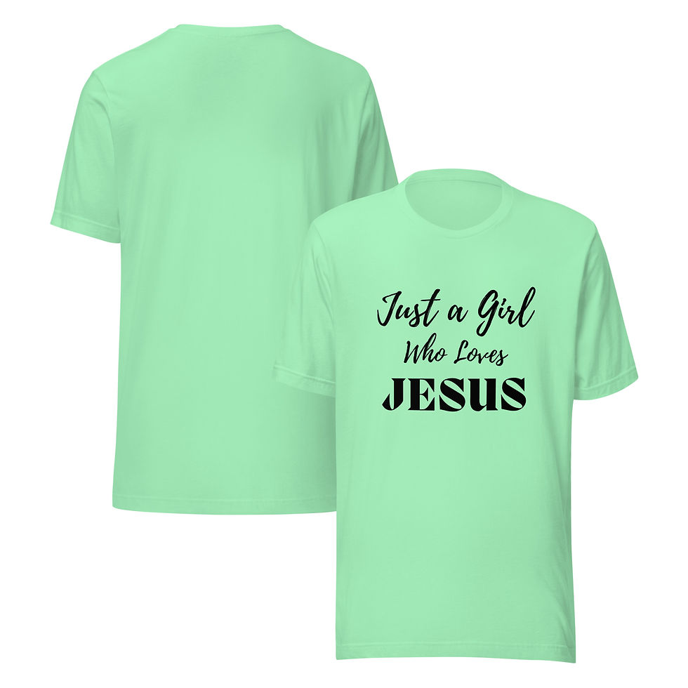 Thumbnail: Just a Girl Who Loves Jesus T-Shirt
