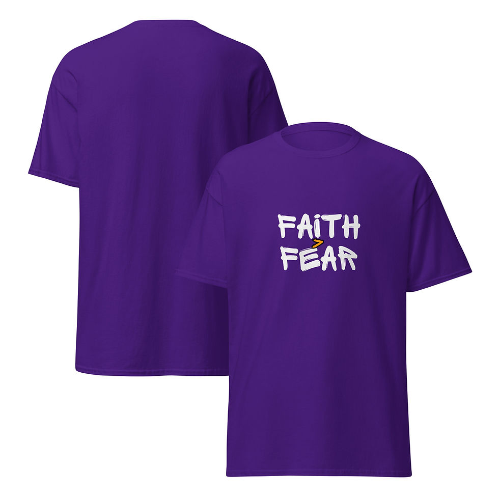 Thumbnail: Faith Greater Than Fear T-shirt