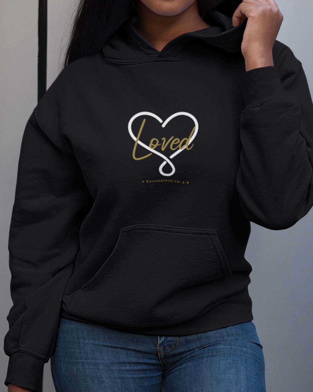 Loved 1 Corinthians 13:4-8 Hoodie