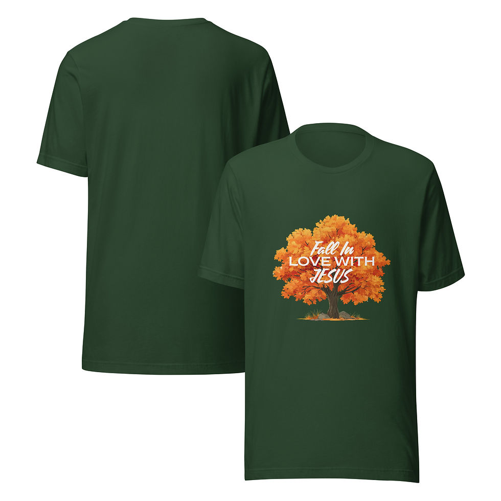 Thumbnail: Fall In Love With Jesus Christian T-Shirt | Faith Apparel