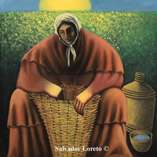 Symbols of Women Series: "The Basket Weaver'