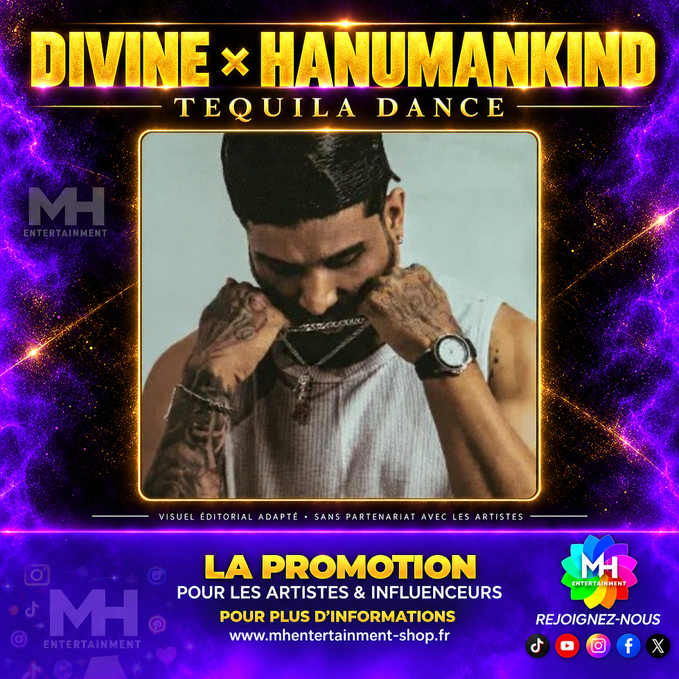 DIVINE et Hanumankind – Tequila Dance, visuel éditorial MH Entertainment