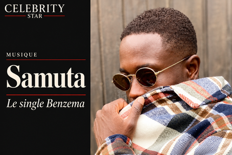 Samuta présente son single Benzema — couverture Celebrity Star réalisée à partir du visuel de l’article