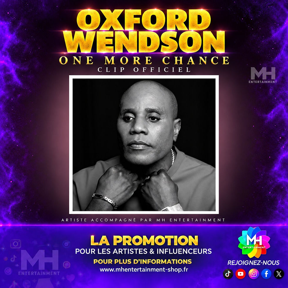 Oxford Wendson — One More Chance, clip officiel : visuel MH Entertainment