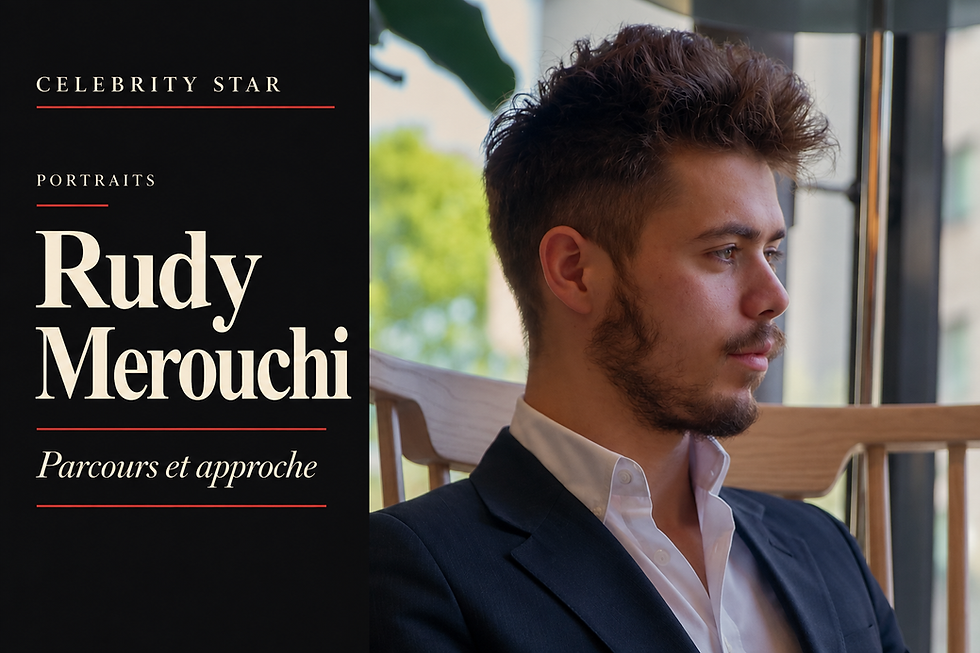 Rudy Merouchi : parcours, PNL et hypnose — couverture Celebrity Star réalisée à partir du visuel de l’article