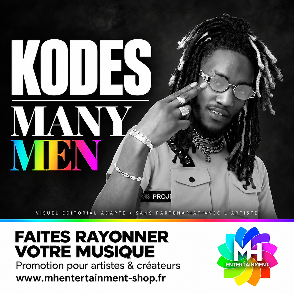 Kodes – MANY MEN : visuel éditorial MH Entertainment