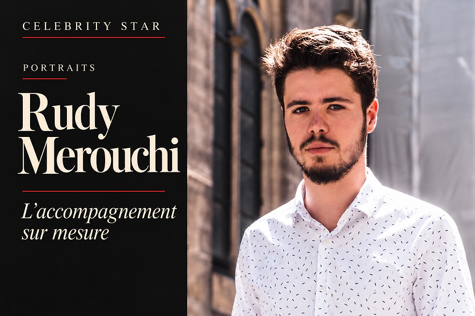 Rudy Merouchi : un accompagnement sur mesure — couverture Celebrity Star réalisée à partir du visuel de l’article
