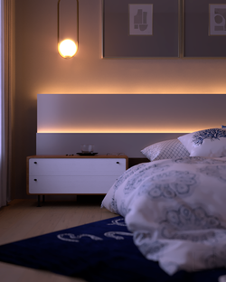 Detalhe noturno suíte