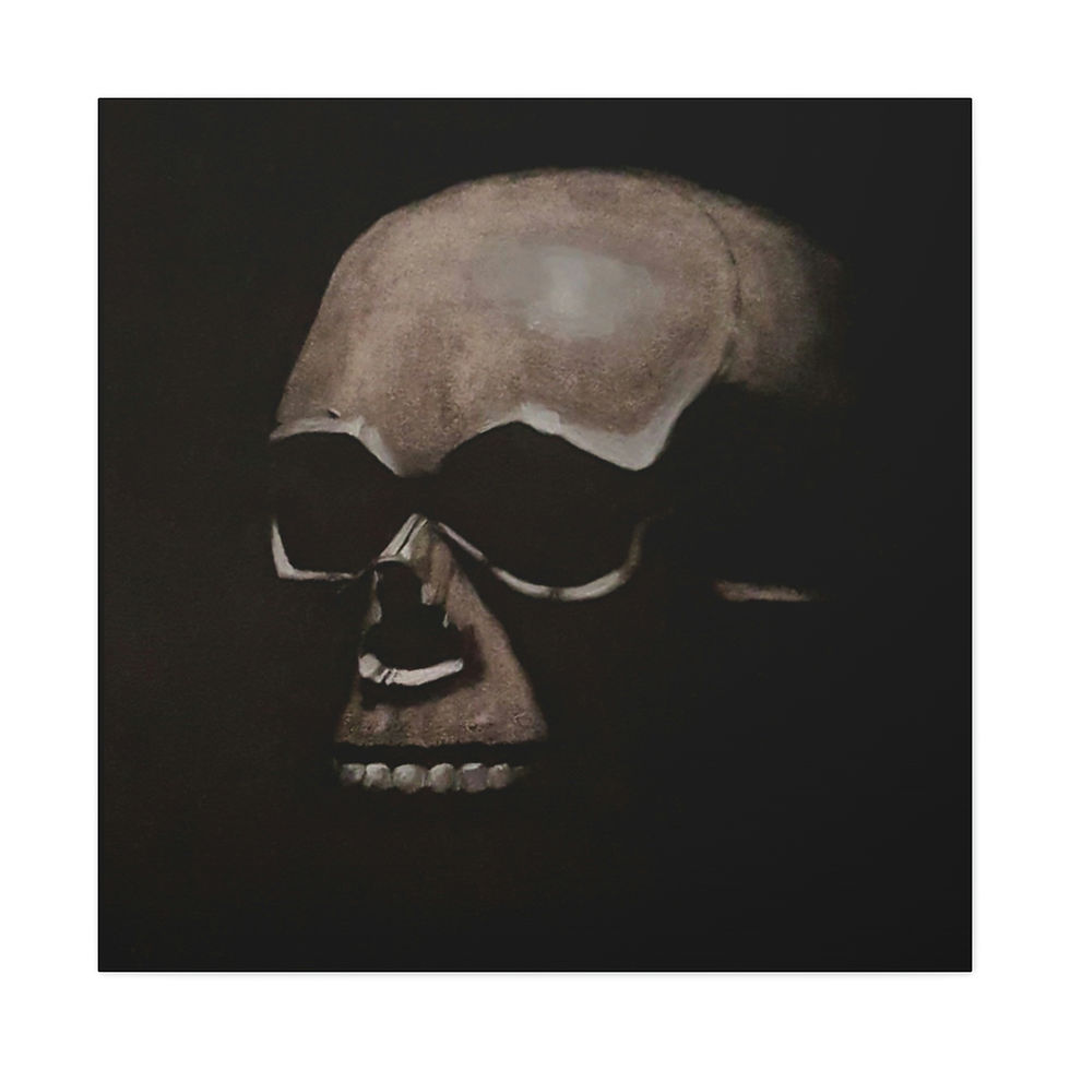 Thumbnail: Skull Illustration on Canvas