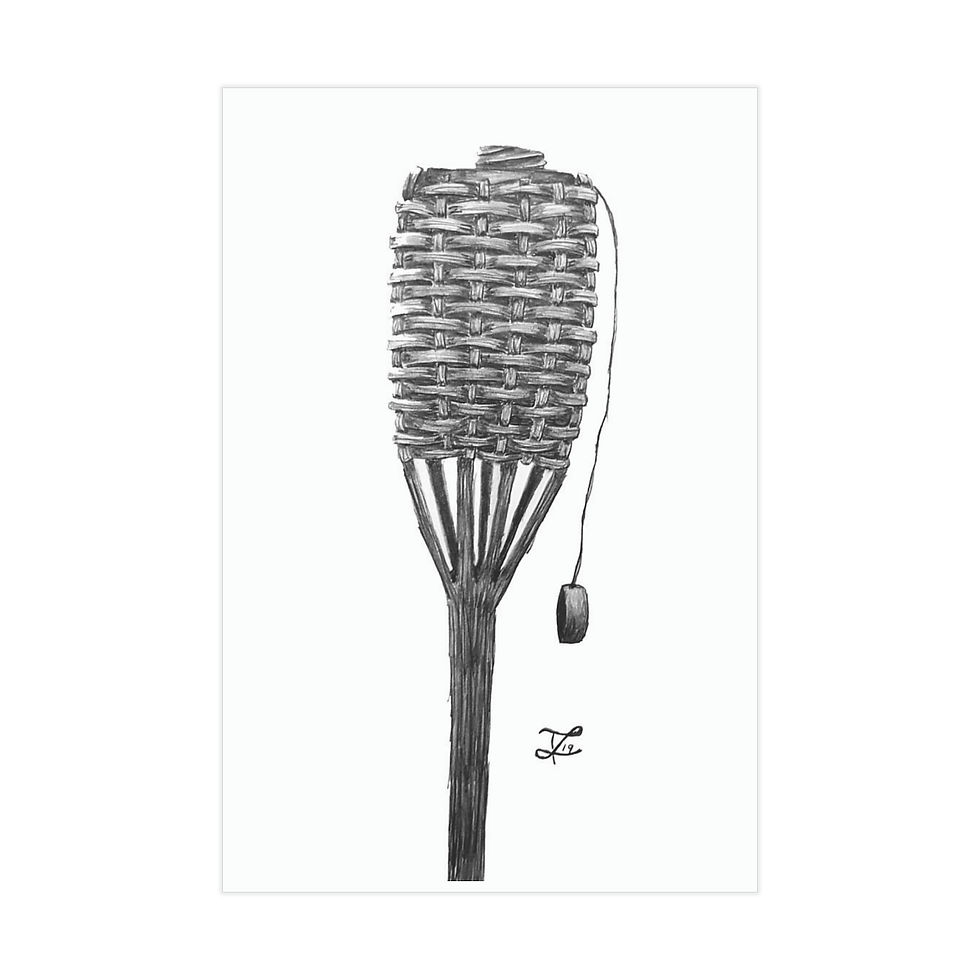 Thumbnail: Tiki Illustration Print