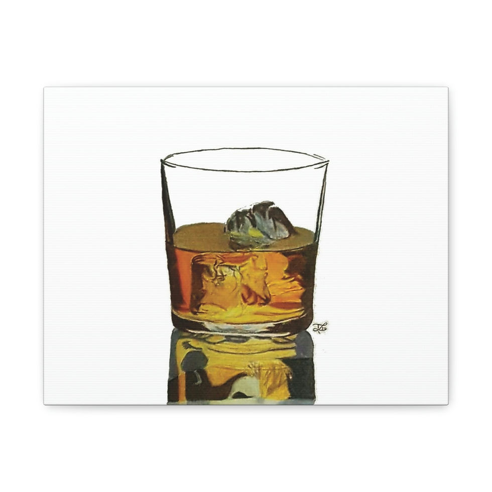 Thumbnail: Scotch Glass Illustration on Canvas