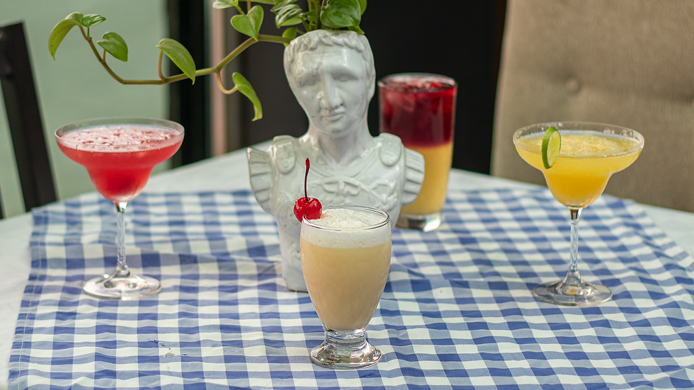 Menú de bebidas en La Trattoria Tepic