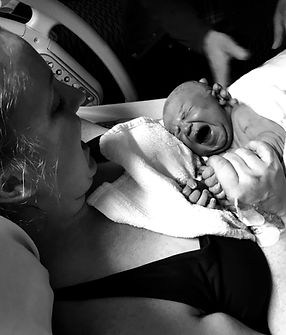 Mother with newborn