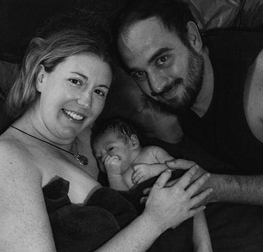 Newborn baby with mother