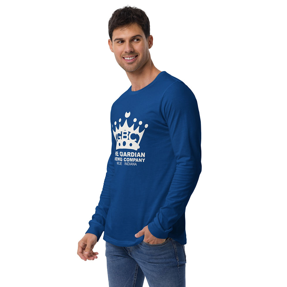 Thumbnail: Long Sleeve Tee - White GBC Crown Logo