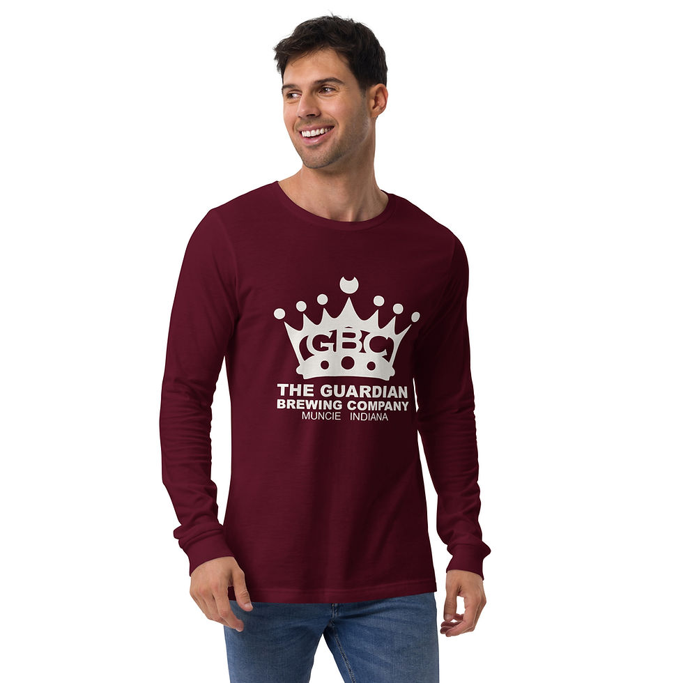 Thumbnail: Long Sleeve Tee - White GBC Crown Logo